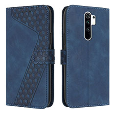 Funda de Cuero Cartera con Soporte Carcasa H04X para Xiaomi Poco M2 Azul