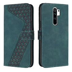 Funda de Cuero Cartera con Soporte Carcasa H04X para Xiaomi Poco M2 Verde