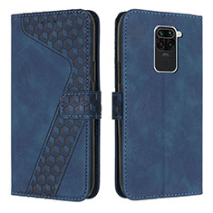 Funda de Cuero Cartera con Soporte Carcasa H04X para Xiaomi Redmi 10X 4G Azul