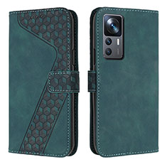 Funda de Cuero Cartera con Soporte Carcasa H04X para Xiaomi Redmi K50 Ultra 5G Verde