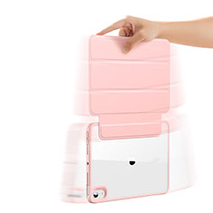 Funda de Cuero Cartera con Soporte Carcasa H05 para Apple iPad Mini 6 Oro Rosa