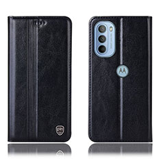 Funda de Cuero Cartera con Soporte Carcasa H05P para Motorola Moto G31 Negro