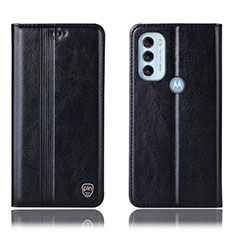 Funda de Cuero Cartera con Soporte Carcasa H05P para Motorola Moto G71 5G Negro