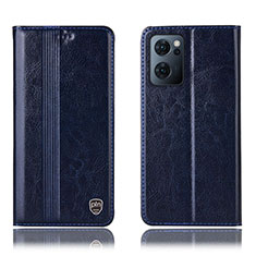 Funda de Cuero Cartera con Soporte Carcasa H05P para OnePlus Nord CE 2 5G Azul