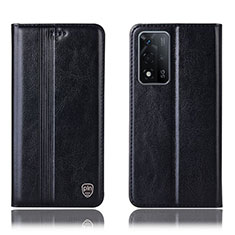 Funda de Cuero Cartera con Soporte Carcasa H05P para Oppo A93s 5G Negro