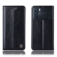 Funda de Cuero Cartera con Soporte Carcasa H05P para Oppo K9 Pro 5G Negro