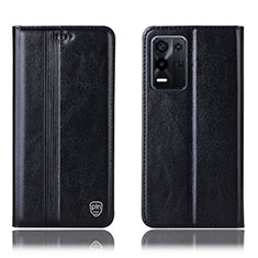 Funda de Cuero Cartera con Soporte Carcasa H05P para Oppo K9X 5G Negro