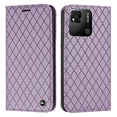 Funda de Cuero Cartera con Soporte Carcasa H05X para Xiaomi POCO C3 Morado