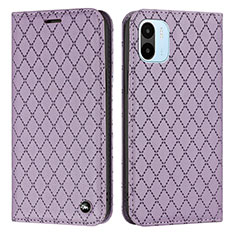 Funda de Cuero Cartera con Soporte Carcasa H05X para Xiaomi Poco C51 Morado