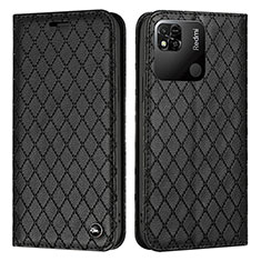 Funda de Cuero Cartera con Soporte Carcasa H05X para Xiaomi Redmi 9 India Negro