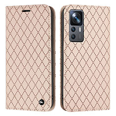 Funda de Cuero Cartera con Soporte Carcasa H05X para Xiaomi Redmi K50 Ultra 5G Oro