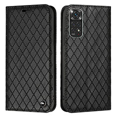 Funda de Cuero Cartera con Soporte Carcasa H05X para Xiaomi Redmi Note 11 4G (2022) Negro