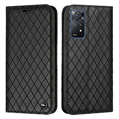 Funda de Cuero Cartera con Soporte Carcasa H05X para Xiaomi Redmi Note 11 Pro 4G Negro