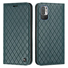 Funda de Cuero Cartera con Soporte Carcasa H05X para Xiaomi Redmi Note 11 SE 5G Verde