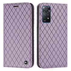 Funda de Cuero Cartera con Soporte Carcasa H05X para Xiaomi Redmi Note 12 Pro 4G Morado