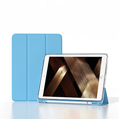 Funda de Cuero Cartera con Soporte Carcasa H06 para Apple iPad 10.2 (2021) Azul Claro