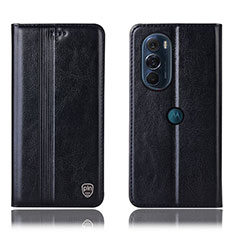 Funda de Cuero Cartera con Soporte Carcasa H06P para Motorola Moto Edge 30 Pro 5G Negro