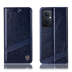 Funda de Cuero Cartera con Soporte Carcasa H06P para Oppo F21 Pro 5G Azul