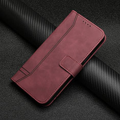 Funda de Cuero Cartera con Soporte Carcasa H06X para Huawei Honor 50 Lite Rojo