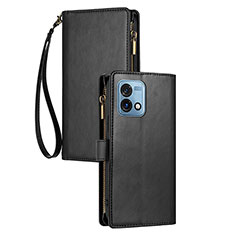 Funda de Cuero Cartera con Soporte Carcasa H06X para Motorola Moto G Stylus (2023) 5G Negro