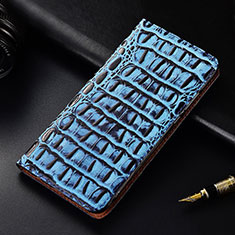 Funda de Cuero Cartera con Soporte Carcasa H07 para Apple iPhone 13 Mini Azul