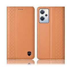 Funda de Cuero Cartera con Soporte Carcasa H07P para OnePlus Nord CE 2 Lite 5G Naranja