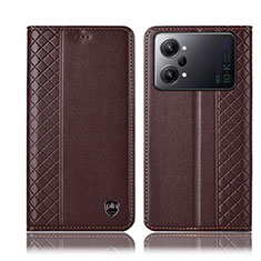 Funda de Cuero Cartera con Soporte Carcasa H07P para Oppo K10 Pro 5G Marron