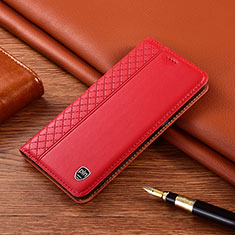 Funda de Cuero Cartera con Soporte Carcasa H07P para Samsung Galaxy M31 Prime Edition Rojo