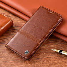 Funda de Cuero Cartera con Soporte Carcasa H07P para Samsung Galaxy S22 Plus 5G Marron Claro