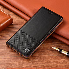 Funda de Cuero Cartera con Soporte Carcasa H07P para Xiaomi Mi 10i 5G Negro