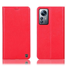 Funda de Cuero Cartera con Soporte Carcasa H07P para Xiaomi Mi 12 Lite 5G Rojo