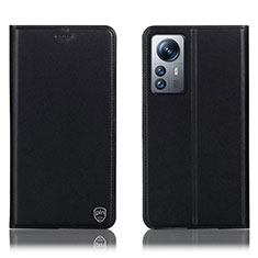 Funda de Cuero Cartera con Soporte Carcasa H07P para Xiaomi Mi 12S 5G Negro