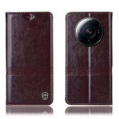 Funda de Cuero Cartera con Soporte Carcasa H07P para Xiaomi Mi 12S Ultra 5G Marron