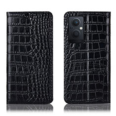 Funda de Cuero Cartera con Soporte Carcasa H08P para OnePlus Nord N20 5G Negro