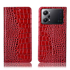 Funda de Cuero Cartera con Soporte Carcasa H08P para Oppo K10 Pro 5G Rojo