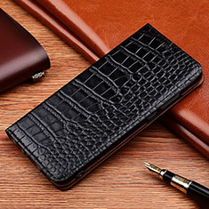 Funda de Cuero Cartera con Soporte Carcasa H08P para Xiaomi Mi 10i 5G Negro