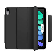 Funda de Cuero Cartera con Soporte Carcasa H09 para Apple iPad Mini 6 Negro