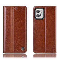 Funda de Cuero Cartera con Soporte Carcasa H09P para Motorola Moto G32 Marron Claro