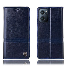 Funda de Cuero Cartera con Soporte Carcasa H09P para OnePlus Nord CE 2 5G Azul