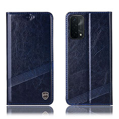 Funda de Cuero Cartera con Soporte Carcasa H09P para OnePlus Nord N200 5G Azul