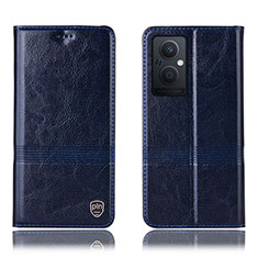 Funda de Cuero Cartera con Soporte Carcasa H09P para Oppo F21s Pro 5G Azul