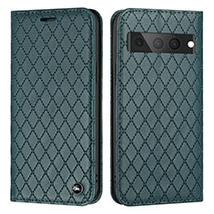 Funda de Cuero Cartera con Soporte Carcasa H09X para Google Pixel 7 Pro 5G Verde