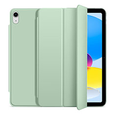 Funda de Cuero Cartera con Soporte Carcasa H10 para Apple iPad 10.9 (2022) Menta Verde