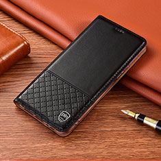 Funda de Cuero Cartera con Soporte Carcasa H10P para Samsung Galaxy Note 10 Lite Negro