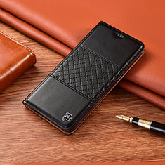 Funda de Cuero Cartera con Soporte Carcasa H10P para Samsung Galaxy Note 10 Plus 5G Negro