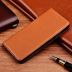 Funda de Cuero Cartera con Soporte Carcasa H11 para Apple iPhone 13 Marron