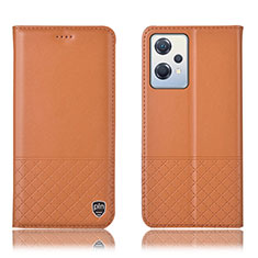 Funda de Cuero Cartera con Soporte Carcasa H11P para OnePlus Nord CE 2 Lite 5G Naranja