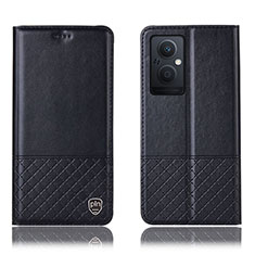 Funda de Cuero Cartera con Soporte Carcasa H11P para Oppo F21 Pro 5G Negro