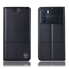 Funda de Cuero Cartera con Soporte Carcasa H11P para Oppo K9 Pro 5G Negro