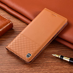 Funda de Cuero Cartera con Soporte Carcasa H11P para Samsung Galaxy Note 10 5G Naranja